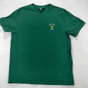Masters Collection 2011 Golf Tournament Graphic T-Shirt XL Green Cotton Mens